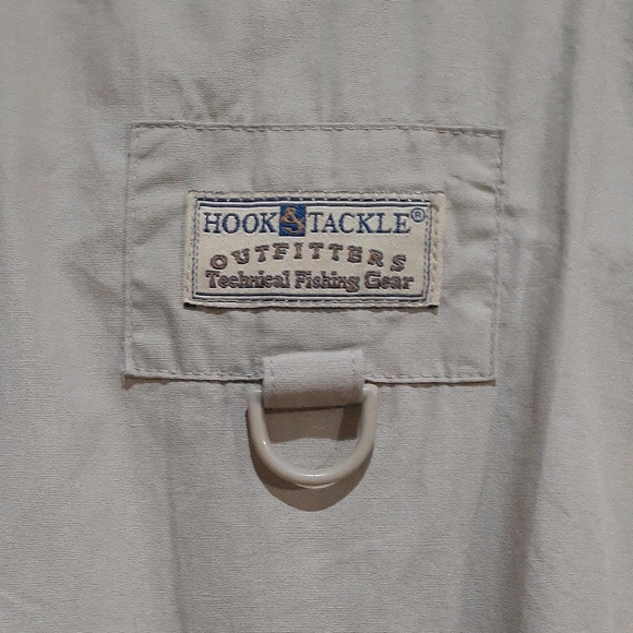 Hook & Tackle Men's Gulf Stream Fishing Shirt Short Sleeve Button Front Small - Picture 11 of 13